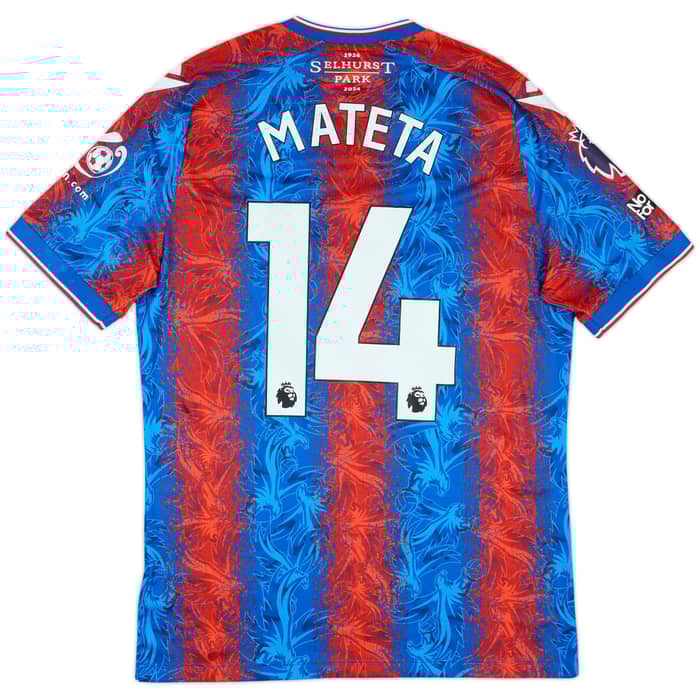 2024-25 Crystal Palace Match Issue Home Shirt Mateta #14