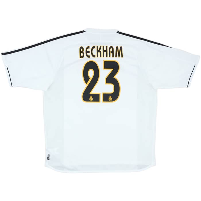 2003-04 Real Madrid Home Shirt Beckham #23 - 8/10 - (XL)