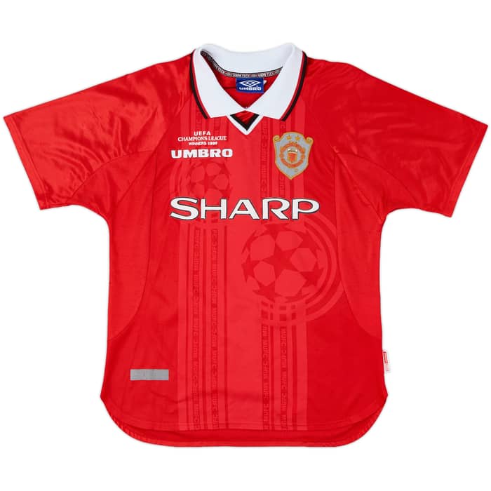 1999-00 Manchester United 'CL Winners' Shirt Beckham #7 - 5/10 - (M)