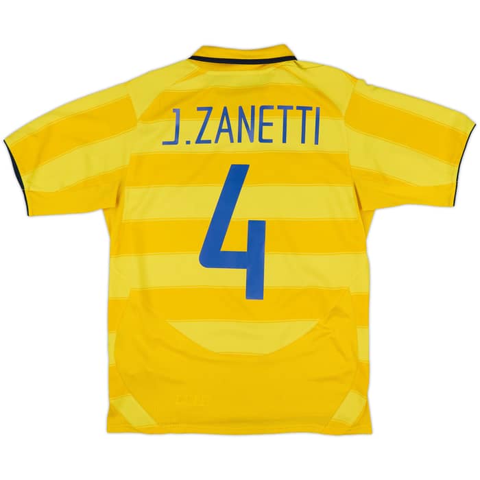 2003-04 Inter Milan Away Shirt J.Zanetti #4 - 7/10 - (S)