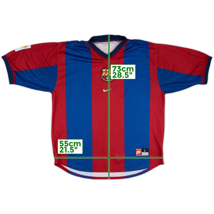 1998-00 Barcelona Home Shirt - 5/10 - (L)