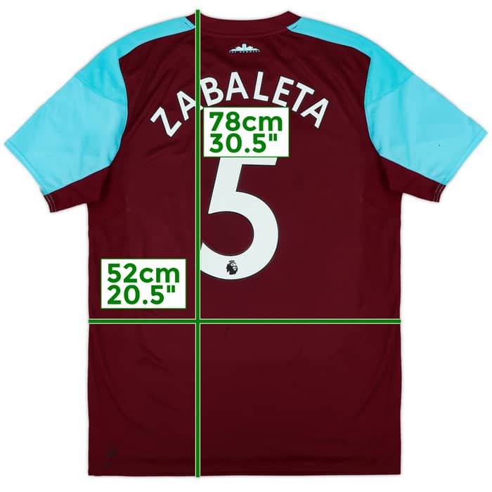 2017-18 West Ham Home Shirt Zabaleta #5 - 7/10 - (L)