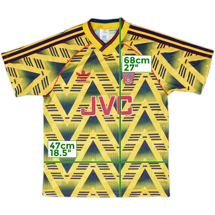 1991-93 Arsenal Away Shirt - 8/10 - (S)