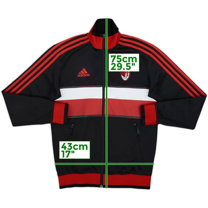 2012-13 AC Milan adidas Track Jacket - 6/10 - (S)