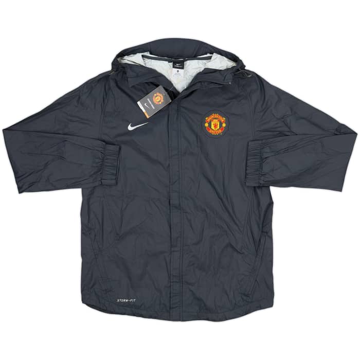 2010-11 Manchester United Nike Hooded Rain Jacket (M)