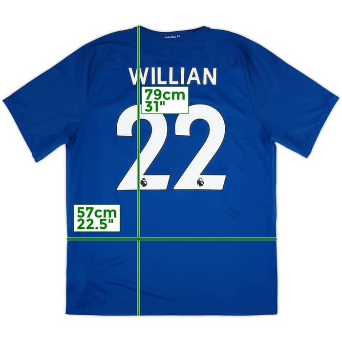 2017-18 Chelsea Home Shirt Willian #22 - 9/10 - (XL)