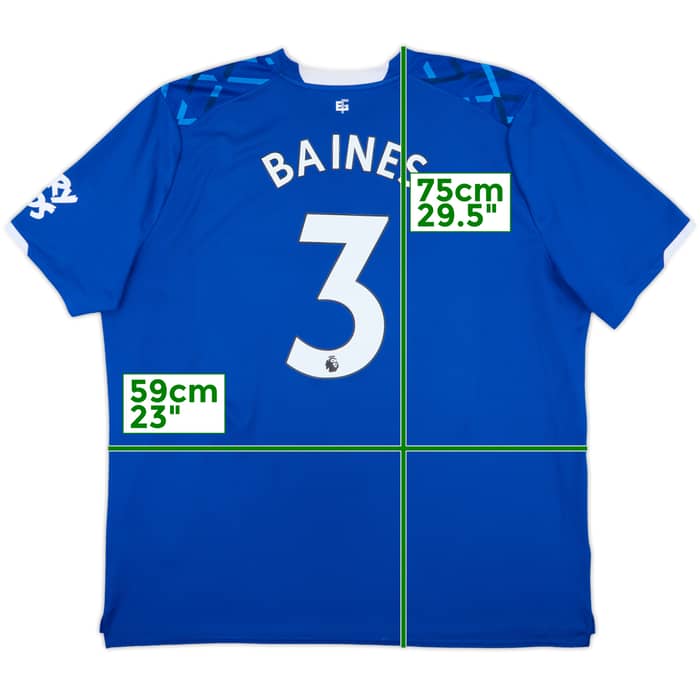 2019-20 Everton Home Shirt Baines #3 - 8/10 - (4XL)