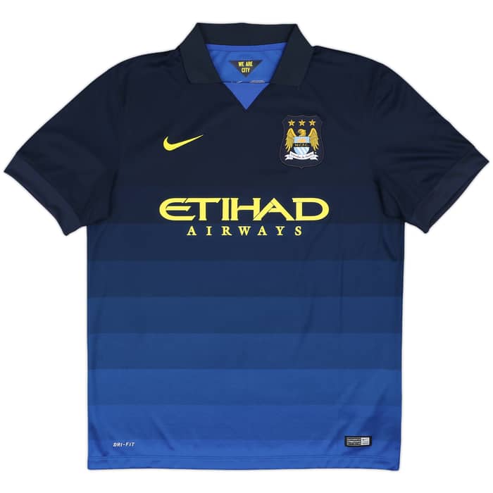 2014-15 Manchester City Away Shirt Silva #21 - 10/10 - (L)