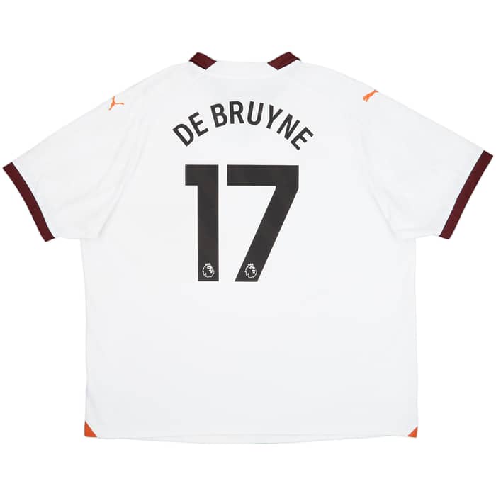 2023-24 Manchester City Away Shirt De Bruyne #17 - 8/10 - (3XL)