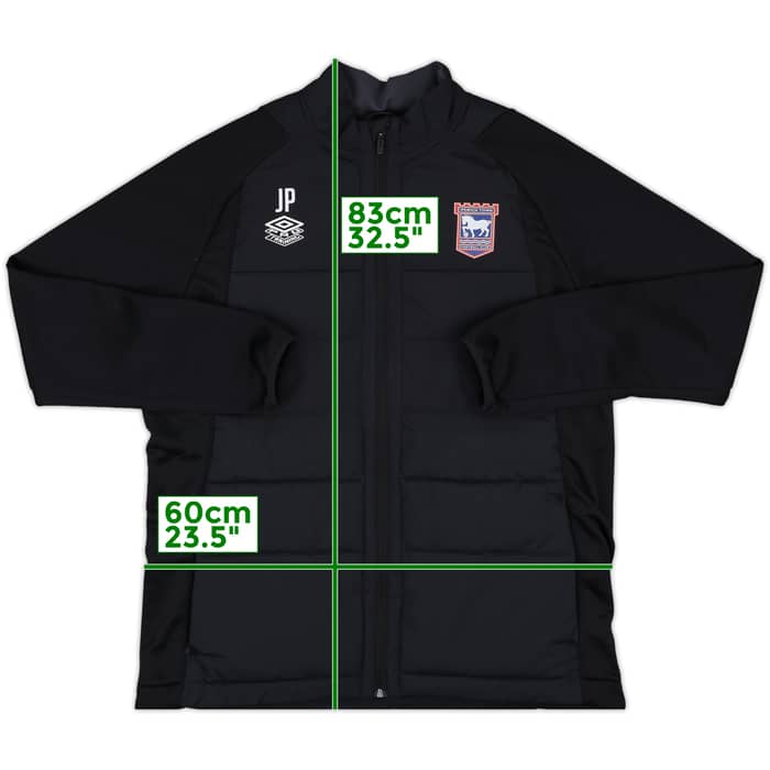 2022-23 Ipswich Staff Issue Umbro Padded Bench Coat JP - 10/10 - (XXL)