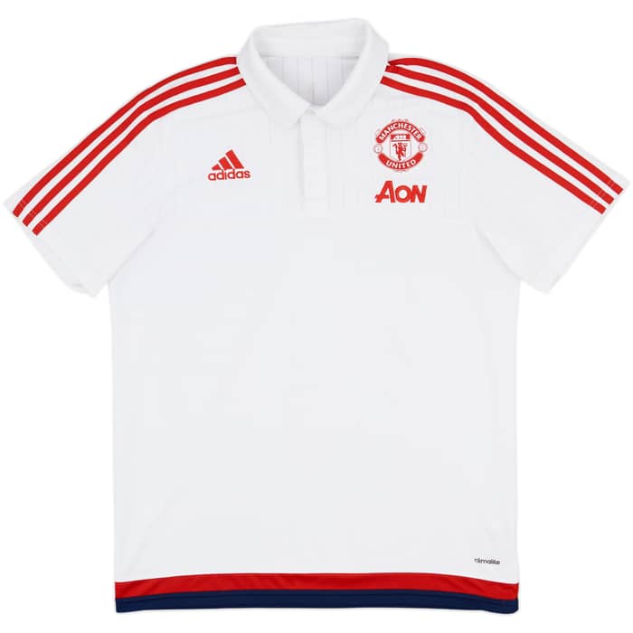 2015-16 Manchester United adidas Polo Shirt - 8/10 - (L)