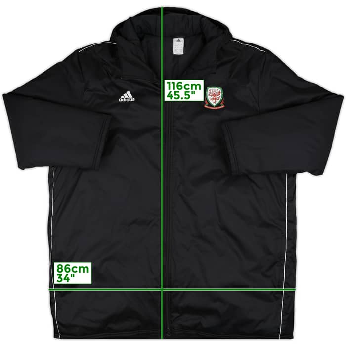 2018-19 Wales adidas Padded Bench Coat - 8/10 - (3XL)