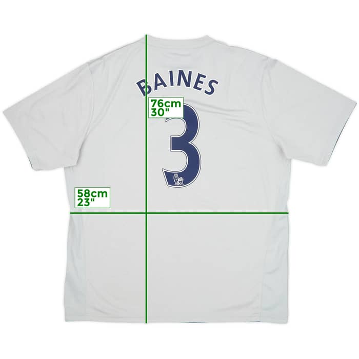 2011-12 Everton Third Shirt Baines #3 - 10/10 - (XL)