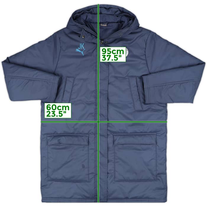 2023-24 Manchester City Staff Issue Puma Hooded Padded Bench Coat JK - 6/10 - (L)