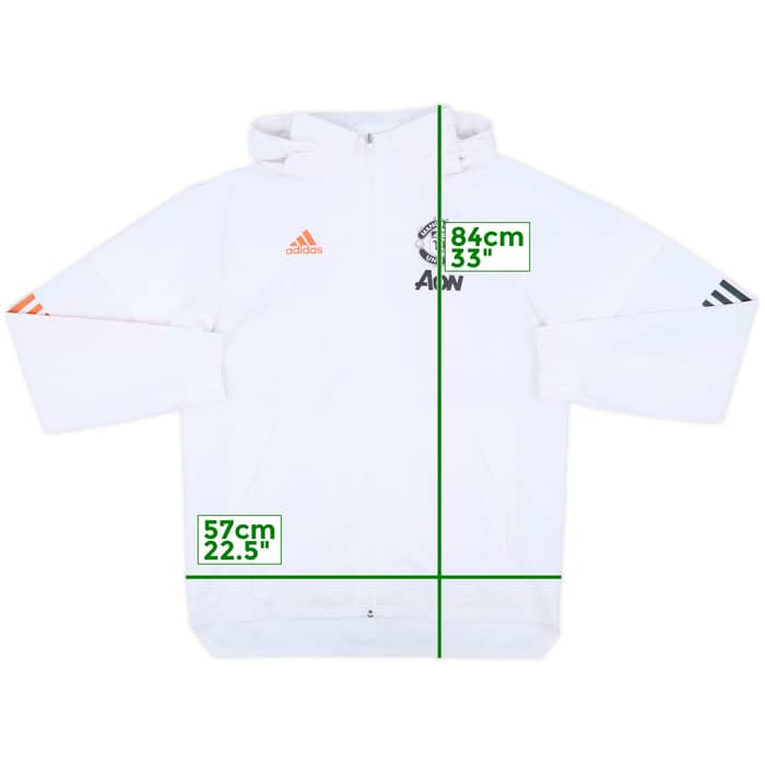 2019-20 Manchester United adidas Hooded Track Jacket - 8/10 - (M)