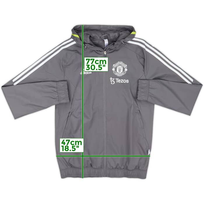 2021-22 Manchester United adidas Track Jacket - 10/10 - (XS)