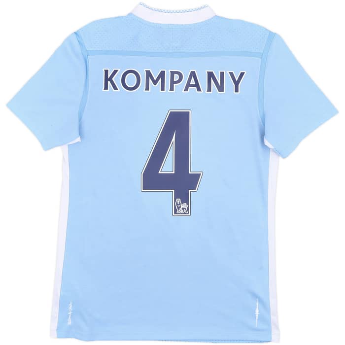 2011-12 Manchester City Home Shirt Kompany #4 - 9/10 - (S)