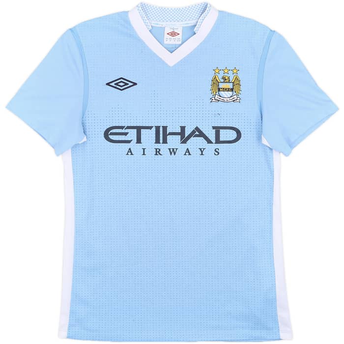 2011-12 Manchester City Home Shirt Kompany #4 - 9/10 - (S)