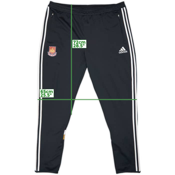 2015-16 West Ham adidas Track Pants/Bottoms - 8/10 - (XXL)