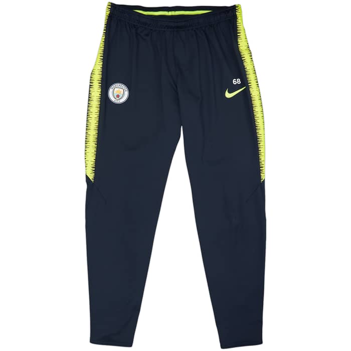 2018-19 Manchester City Player Issue Nike Track Pants/Bottoms #68 - 6/10 - (L)