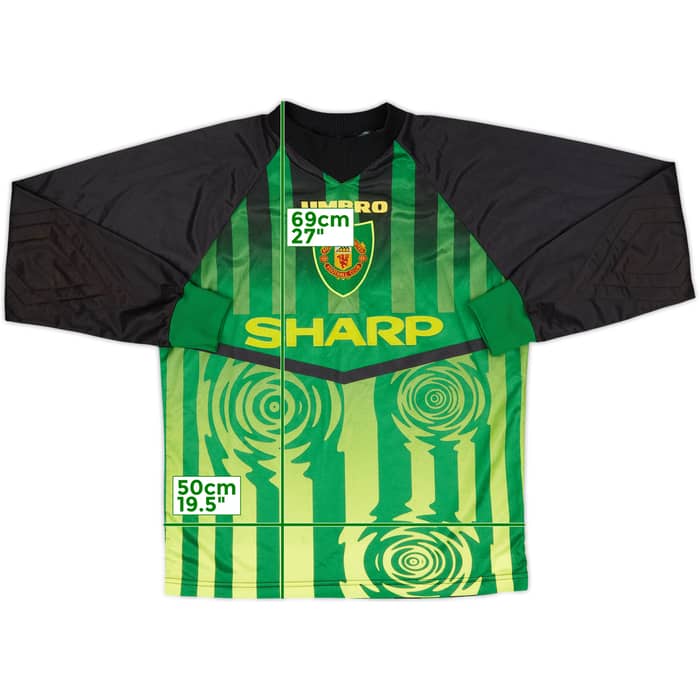 1997-98 Manchester United GK Shirt - 8/10 - (Y)