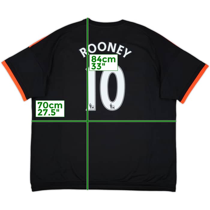 2015-16 Manchester United Third Shirt Rooney #10 - 10/10 - (3XL)