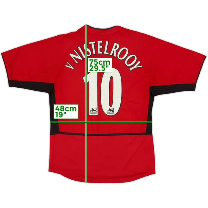 2002-04 Manchester United Home Shirt V.Nistelrooy #10 - 8/10 - (S)