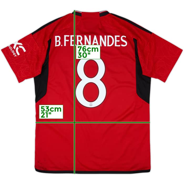 2023-24 Manchester United Home Shirt B.Fernandes #8 - 10/10 - (L)