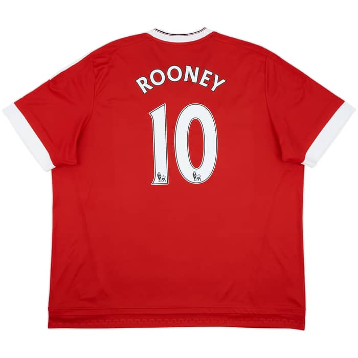 2015-16 Manchester United Home Shirt Rooney #10 - 10/10 - (3XL)