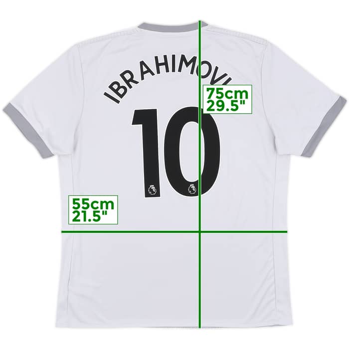 2017-18 Manchester United Third Shirt Ibrahimovic #10 - 9/10 - (XL)