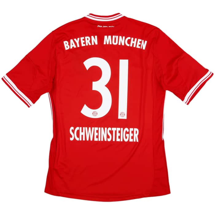2013-14 Bayern Munich Home Shirt Schweinsteiger #31 - 9/10 - (S)