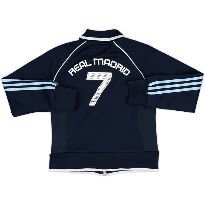 2004-05 Real Madrid adidas Track Jacket #7 - 8/10 - (M.Boys)