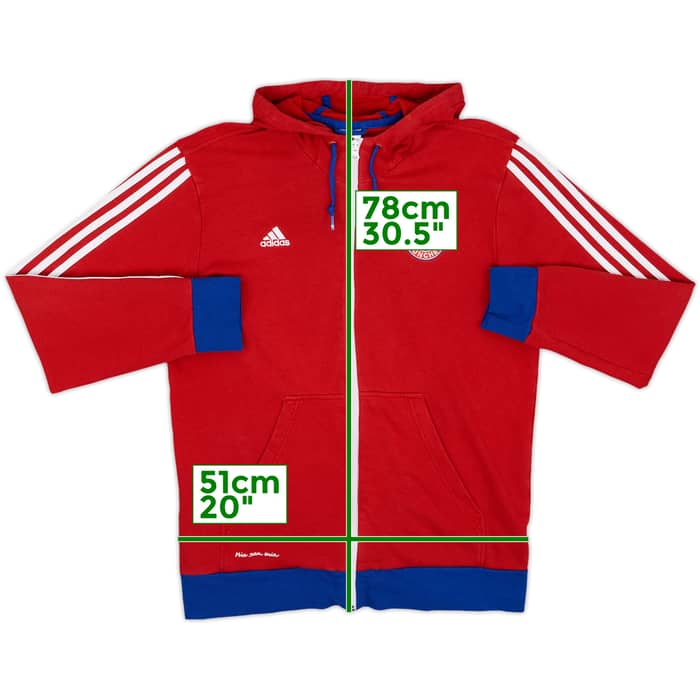 2014-15 Bayern Munich adidas Hooded Sweat Top - 7/10 - (L)
