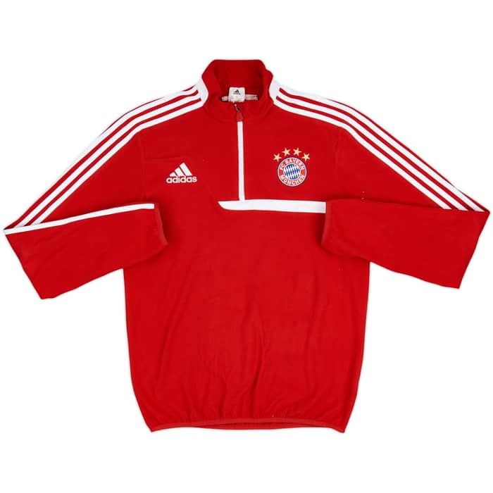 2013-14 Bayern Munich adidas 1/4 Zip Fleece Top - 9/10 - (S)