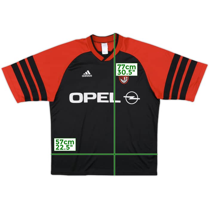 1998-99 AC Milan adidas Training Shirt - 8/10 - (XL)