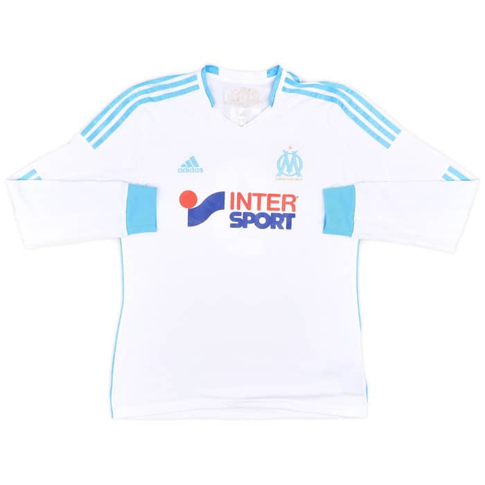 2013-14 Olympique Marseille Home L/S Shirt Gignac #9 - 8/10 - (M)