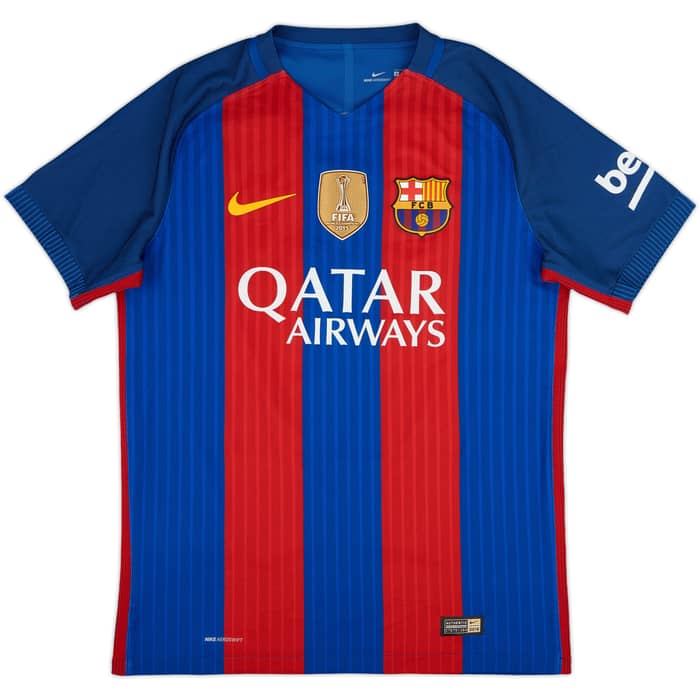2016-17 Barcelona Authentic Home Shirt Neymar Jr #11 - 10/10 - (M)
