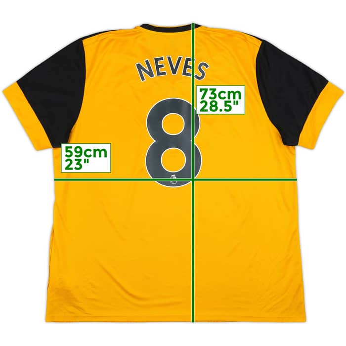 2020-21 Wolves Home Shirt Neves #8 - 5/10 - (XXL)