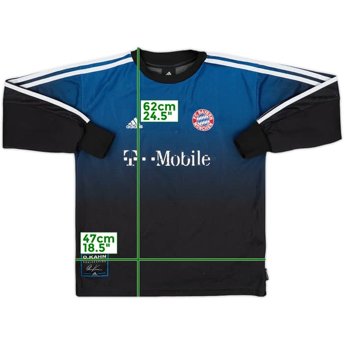 2001-02 Bayern Munich GK Shirt Kahn #1 - 4/10 - (L.Boys)