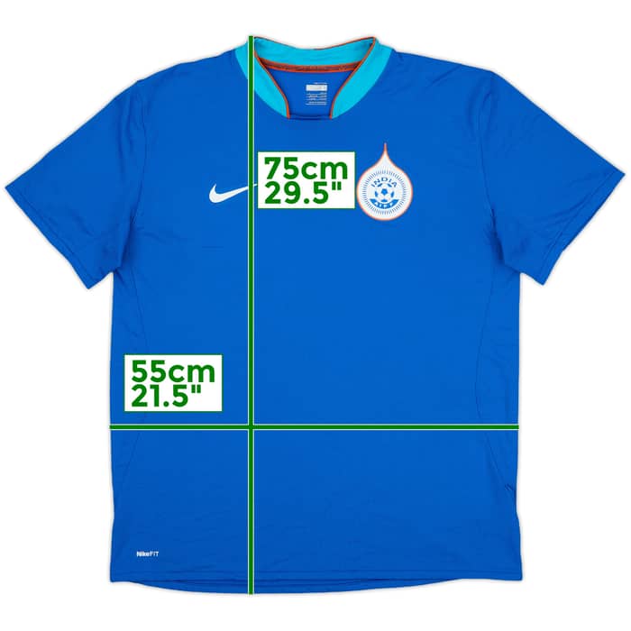 2008-10 India Home Shirt - 6/10 - (L)