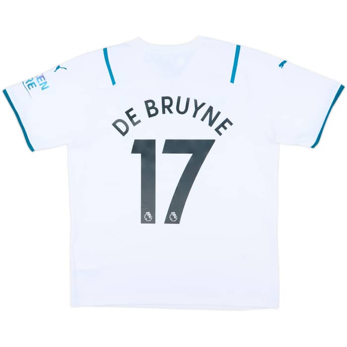2021-22 Manchester City Away Shirt De Bruyne #17 - 10/10 - (L)