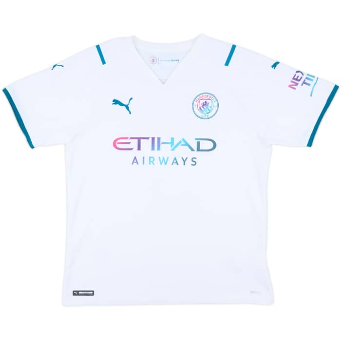 2021-22 Manchester City Away Shirt De Bruyne #17 - 10/10 - (L)