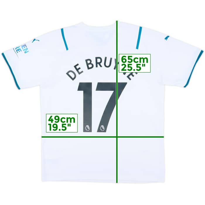 2021-22 Manchester City Away Shirt De Bruyne #17 - 10/10 - (L)