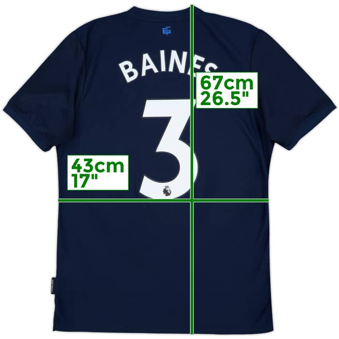 2019-20 Everton Third Shirt Baines #3 - 10/10 - (M)