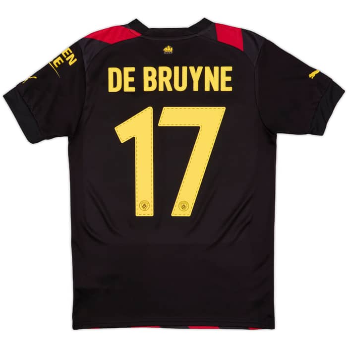 2022-23 Manchester City Away Shirt De Bruyne #17 - 9/10 - (S)