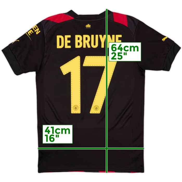 2022-23 Manchester City Away Shirt De Bruyne #17 - 9/10 - (S)