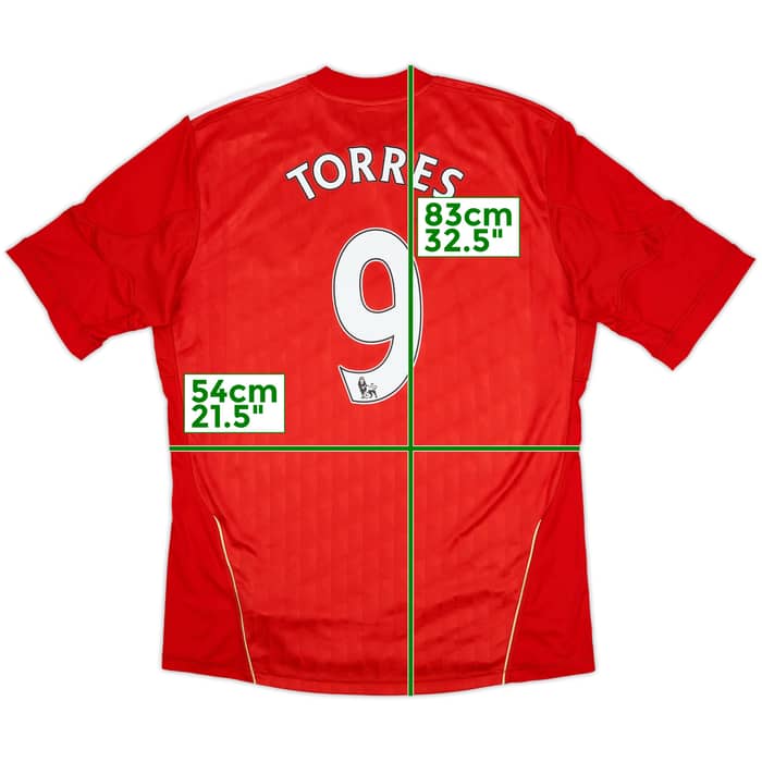 2010-12 Liverpool Home Shirt Torres #9 - 6/10 - (L)