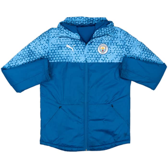 2023-24 Manchester City Puma Hooded Rain Jacket - 8/10 - (M)