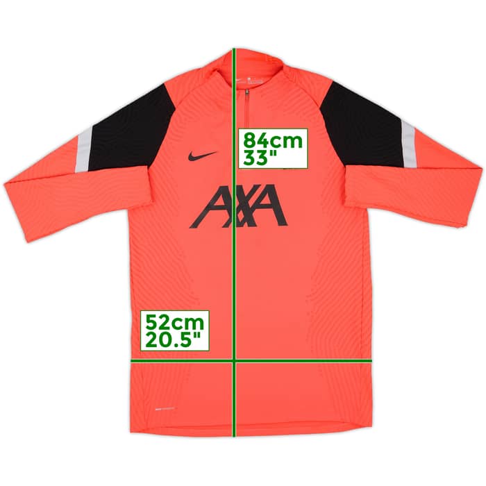 2020-21 Liverpool Nike Vaporknit 1/4 Zip Training Top - 8/10 - (L)