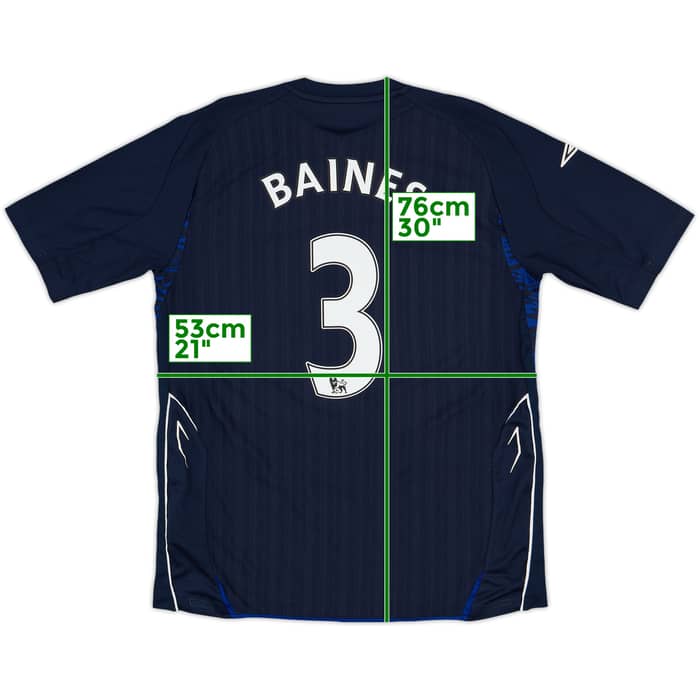 2007-08 Everton Third Shirt Baines #3 - 8/10 - (L)